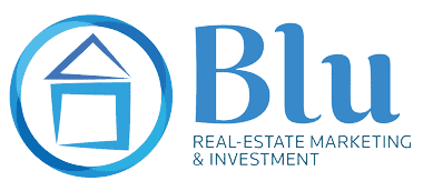 Blu Real Estate Logo Home   The Libyan Developers   المطورون الليبيون TLDs